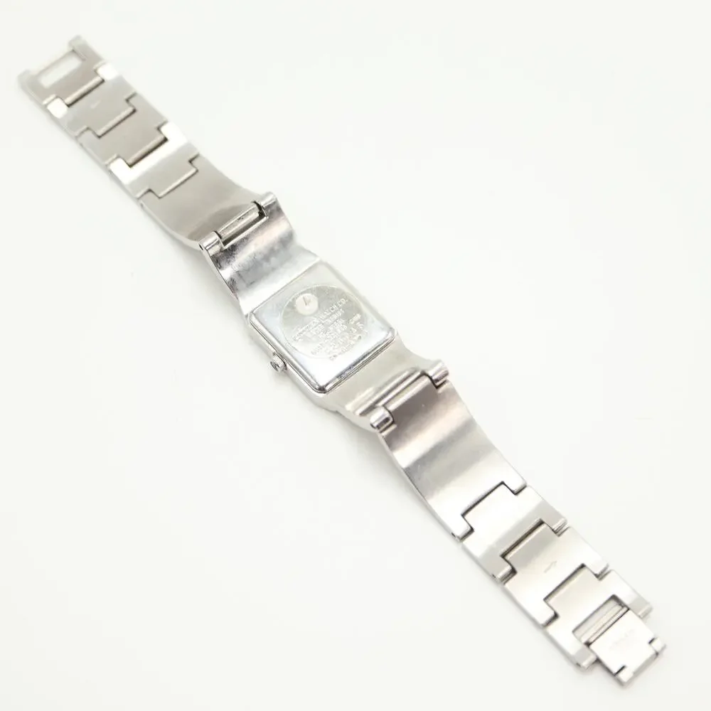 Vintage Citizen Womens Blue 19mm Diamond Tank Watch 5.75
